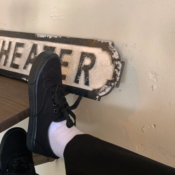 Black sneakers